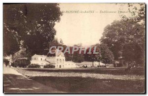 Old Postcard St Honore les Bains Hydrotherapy The park