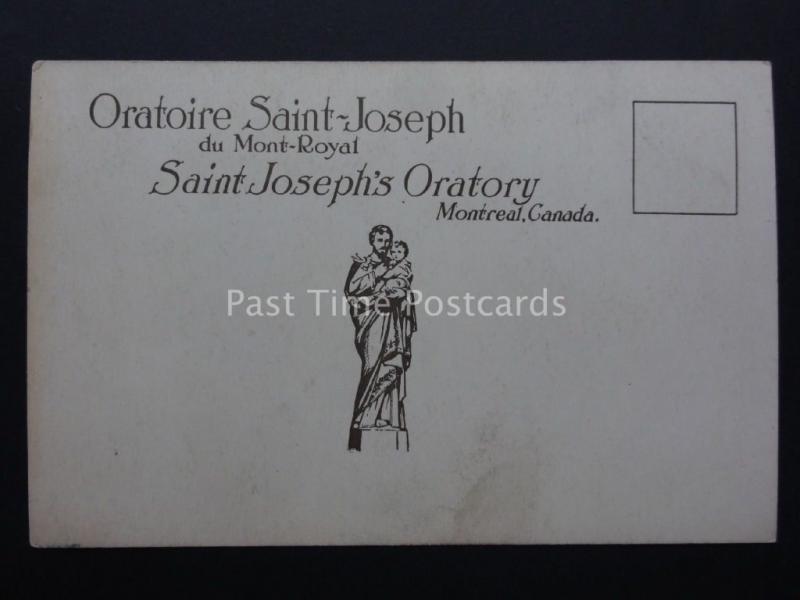 Canada MONTREAL Saint Josephs Oratory du Mont Royal CRYPT INTERIOR Old Postcard 