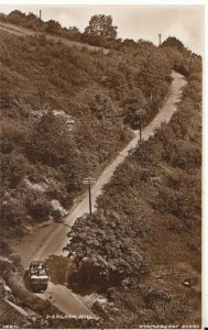 Somerset Postcard - Porlock Hill - Real Photograph - Ref TZ3528