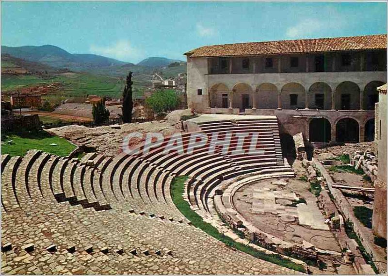 Postcard Modern Spoleto Theater Romain