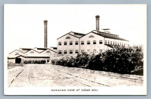 HAWAIIAN CANE AT SUGAR MILL HI VINTAGE REAL PHOTO POSTCARD RPPC