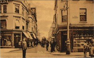 PC UNITED KINGDOM, DUKE STREET, CARDIFF, Vintage Postcard (b32025)