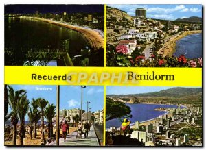 Postcard Modern Recuerdo Benidorm