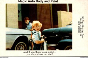 Advertising Magic Auto Body and Paint San Diego California