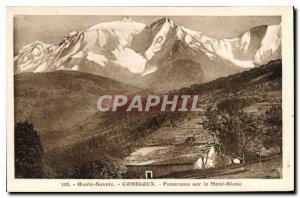 Old Postcard Panorama Combloux Haute Savoie Mont Blanc