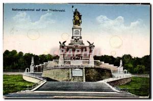 Old Postcard Nationaldenkmal Auf Dem Niederwald