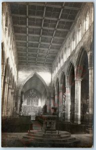 c1920s Boston, England RPPC St. Botolph's Church Cathedral Stump Real Photo A106