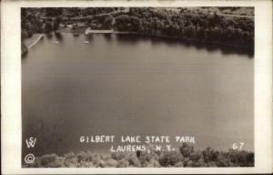 Laurens NY Gilbert Lake State Park Real Photo Postcard