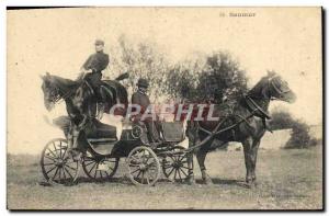 Old Postcard Horse Riding Equestrian Saumur Crew