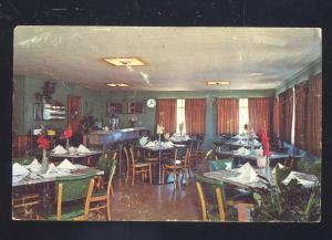 SPARTA TENNESSEE CLARA'S RESTAURANT INTERIOR VINTAGE ADVERTISING POSTCARD