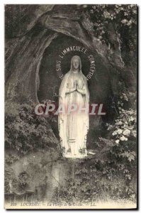 Old Postcard Lourdes Virgin of the Grotto