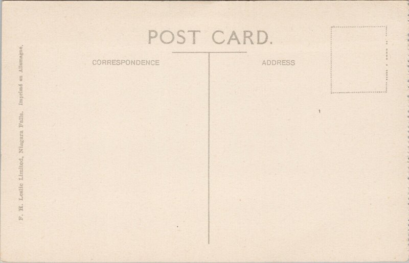 Steamer Entering Locks at Port Carling Muskoka Ontario FH Leslie Postcard F81