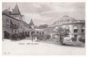 Yverdon Hotel Des Bains 1903 Swiss Switzerland Award Winning Photo Postcard