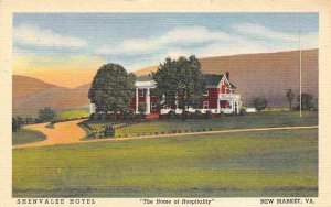 Shenvalee Hotel US 11 Highway New Market Virginia linen postcard