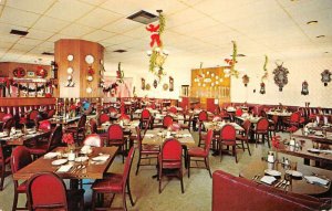 Hollywood California Tick Tock Restaurant Dining Room Vintage Postcard JE359956