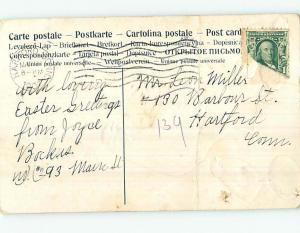 Bent Divided-Back Easter CHICK STANDS ON EGG BY COLORFUL CHICKEN o6304