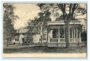 1912 Headquarters and Band Stand, US Soldiers Home Washington DC Postcard 
