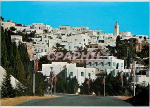 Modern Postcard Sidi Bou Said panoramic view