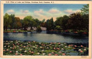 Postcard WATER SCENE Camden New Jersey NJ AO2537