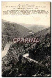 Old Postcard Cantal Auvergne The Scenic Route St Flour St Flour has Chaudesai...