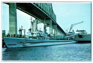 c1960 USS Battleship Lionfish World War II Fall River  Massachusetts MA Postcard