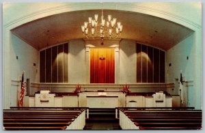 Vtg Lexington Virginia VA Interior Chapel Washington & Lee University Postcard