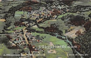 View from Airplane - Jeffersonville, New York NY Postcard