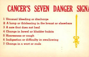 Cancers Seven Danger Signal 