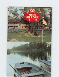 Postcard Motel Del Rouge, Grants Pass, Oregon