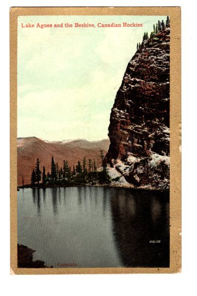 Lake Agnes and the Beehive, British Columbia, Canadian Rockies, Used 1911