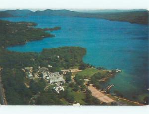 Pre-1980 AERIAL VIEW OF TOWN Silver Bay New York NY n3439