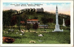 Cravens House, General Walthall's HQ Lookout Mountain TN Vintage Postcard H25