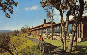 VOLCANO HOUSE Halemaumau Crater Hawaii Volcanoes Park c1960s Vintage Postcard