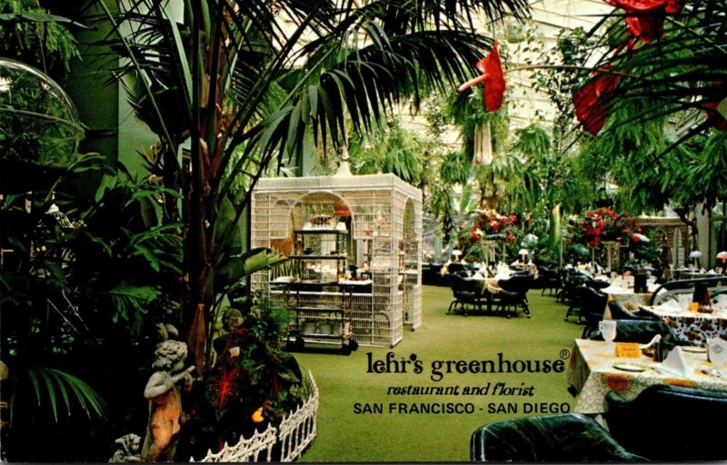 California San Francisco Lehr's Greenhouse Restaurant and Florist