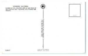 Aerial View Richmond CA Postcard 6V312