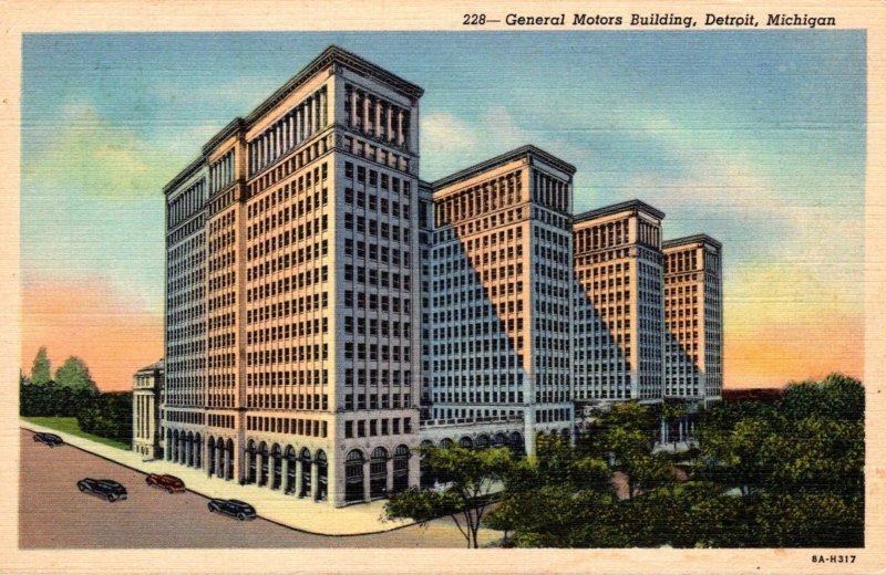 Michigan Detroit General Motors Building Curteich