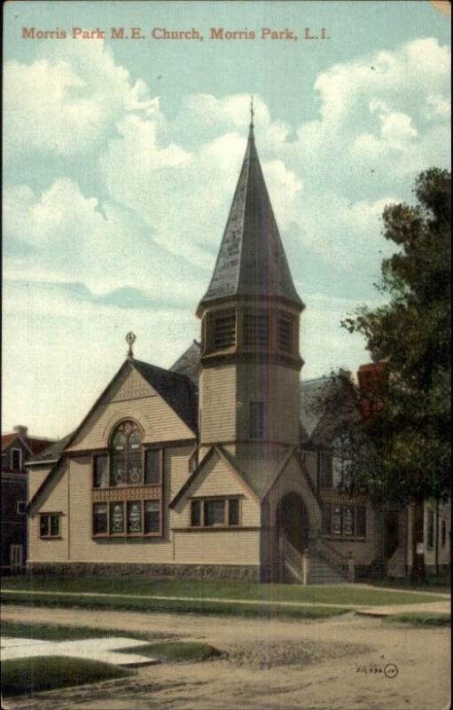 Morris Park Long Island NY ME Church c1910 Postcard