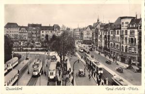 B99538 dusseldorf tramway tram car voiture graf adolf platz germany