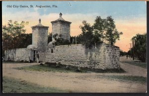 Florida ST. AUGUSTINE Old City Gates - Divided Back