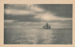 Sailing Ship - Published by Gartner & Bender of Chicago - pm 1914 - DB