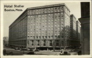 Boston MA Hotel Statler 1920s-1930s Real Photo Postcard