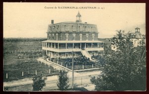 h2058 - ST. GERMAIN DE GRANTHAM Quebec Postcard 1910s Convent