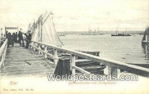 Bellevuebrucke und Kriegshafen Kiel Germany Unused 