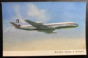 Mint Picture Postcard BOAC Comet 4 Jetliners Powered Rolls Royce Avon