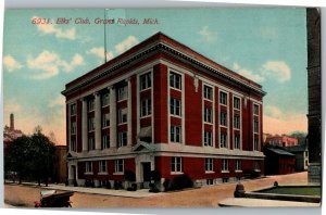 View of Elks' Club, Grand Rapids MI Vintage Postcard A45