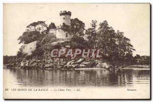Old Postcard The Banks Of The Rance Le Chene Vert