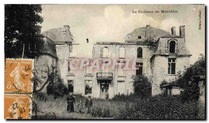 Old Postcard Chateau de Montblin