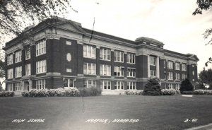 Vintage Postcard 1910's High School Public Senior High Scholl Norfolk Nebraska