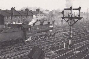 Engine 63705 Train at Staveley Central Station in March 1963 Railway Postcard