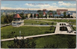 Galt Park Lethbridge Alberta Canada Vintage 1913 Postcard H81